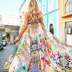 2018 Hot Sale Sexy Tropical Summer Spaghetti Strap Dresses Women Backless Print Floral Holiday S ...