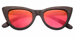 Lacey Cateye Wood Sunglasses