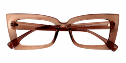 Newell Rectangle Brown Glasses