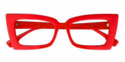Newell Rectangle Red Glasses