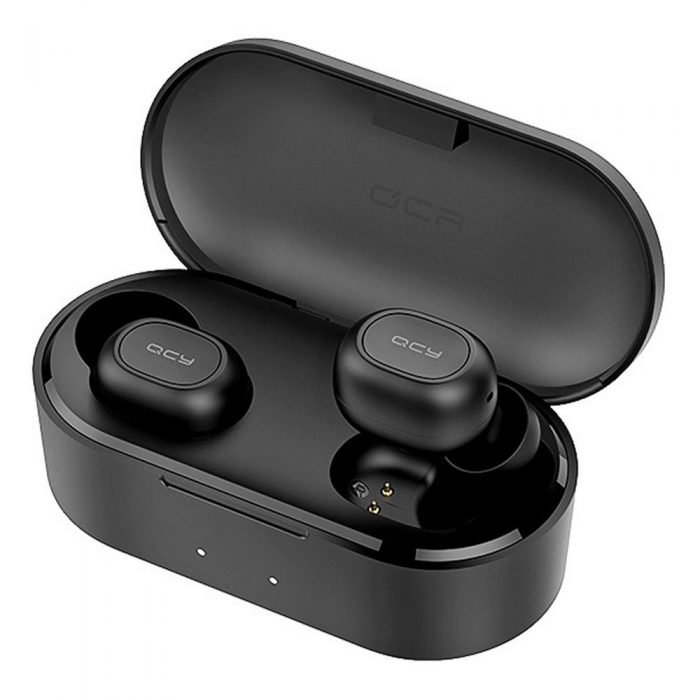 QCY T2S Bluetooth 5.0 TWS Earphones Wireless Charging Siri Google Assistant, Charging Case