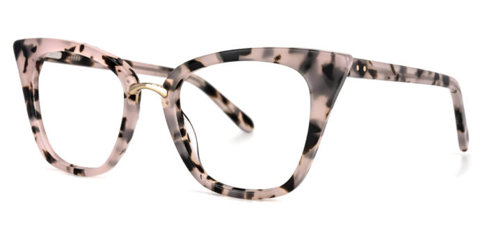 Martha Cat Eye Pink Floral Glasses