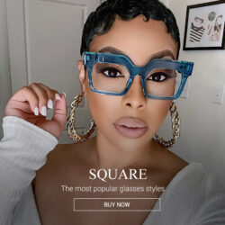 Square eyeglasses 